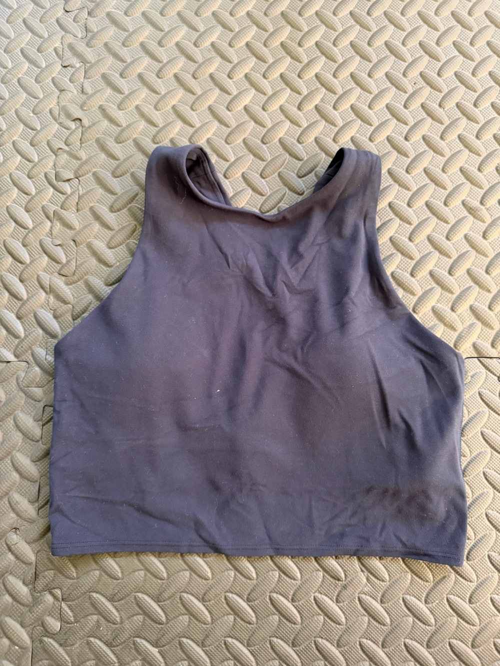 Athleta Sculpt High-Neck Tank Top - Navy Blue